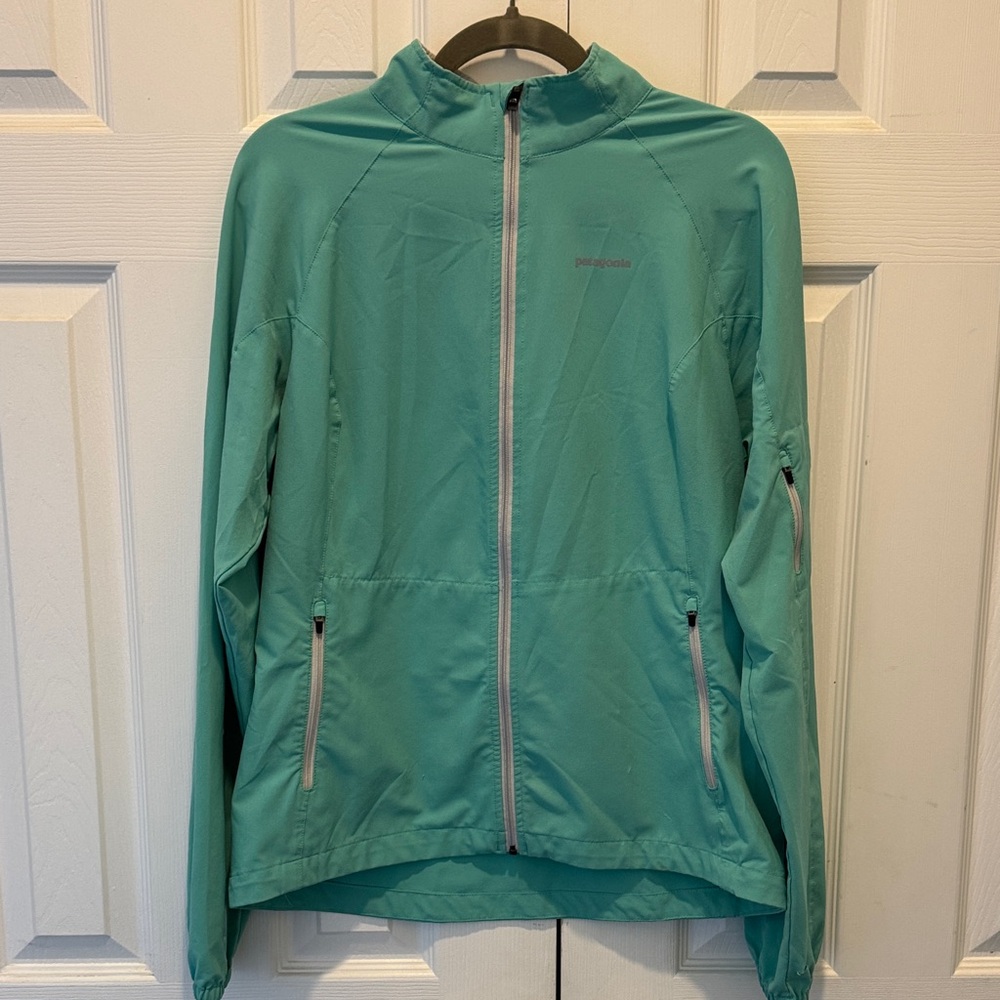 Patagonia Women’s Softshell Full-Zip Jacket Teal‎ Blue Size Large